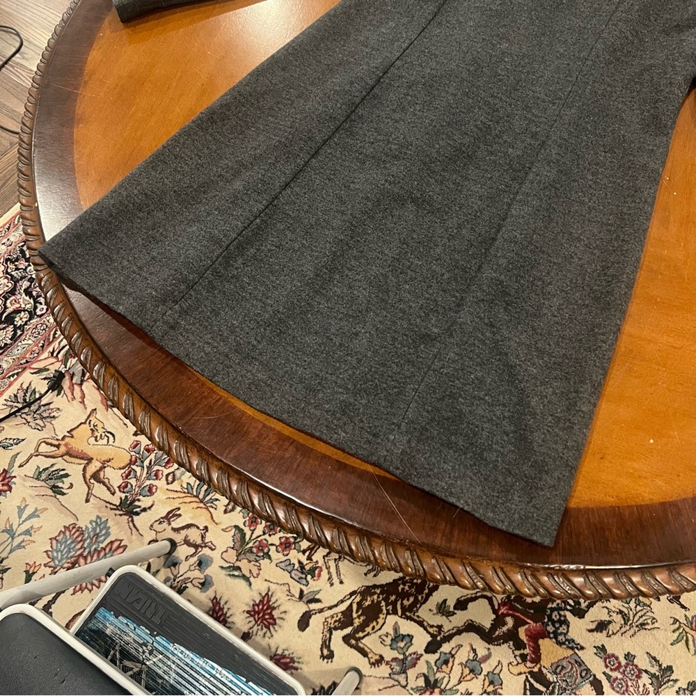 Betabrand Crossover Jacket Charcoal Gray Medium Above Knee Asymmetrical Zip - Picture 8 of 16